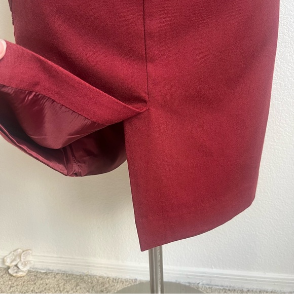 💓Peruvian Connection Burgundy Red Wool Embroidered Sheath Dress - Size 8 - Picture 10 of 16